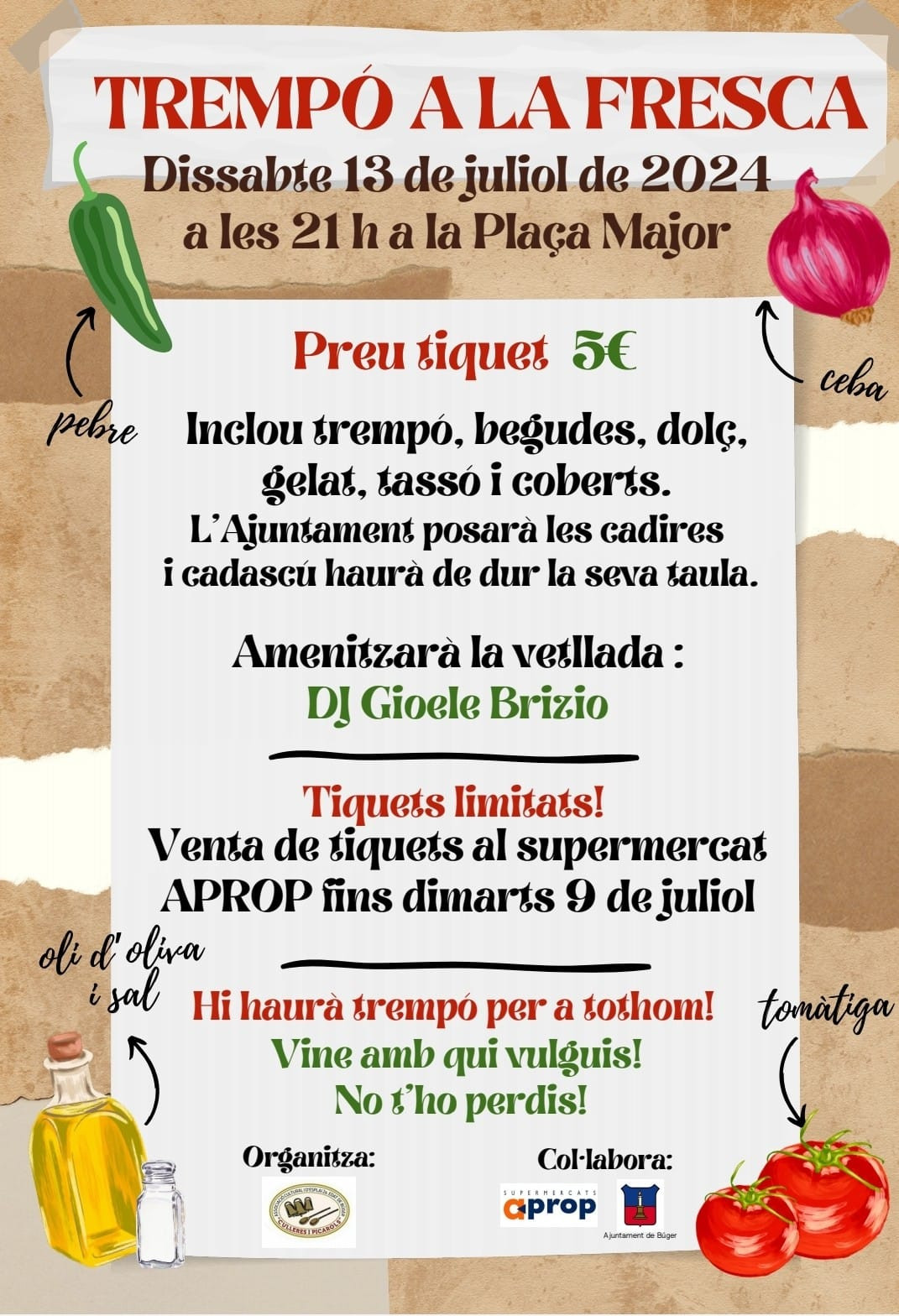 Trempó a la fresca
