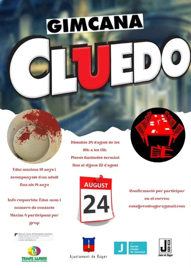 GIMCANA TEMÀTICA INSPIRADA EN EL JOC CLUEDO