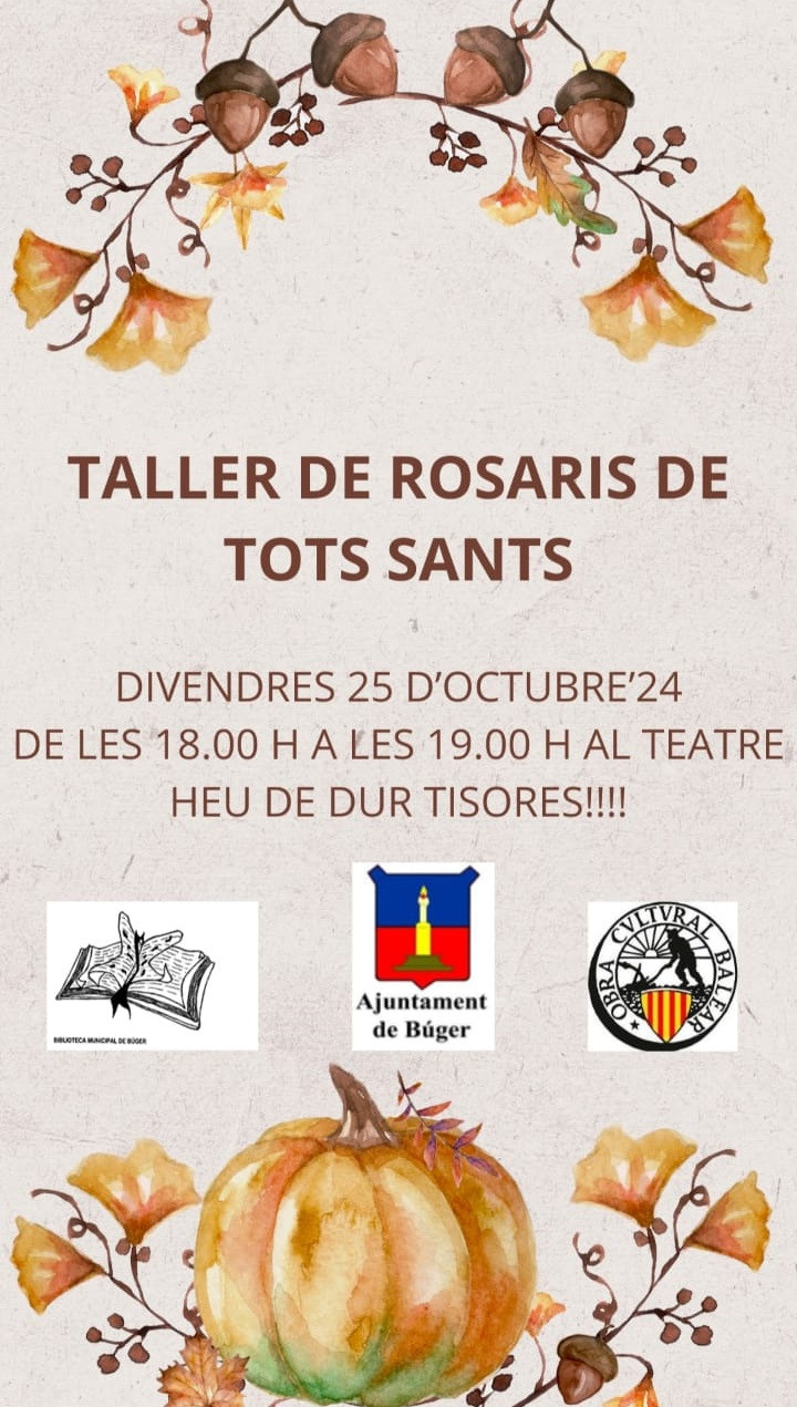 Taller de rosaris de Tots Sants