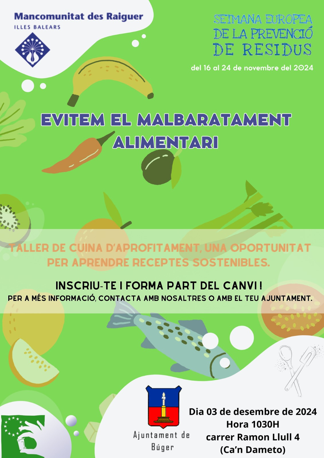 Evitem el malbaratament alimentari