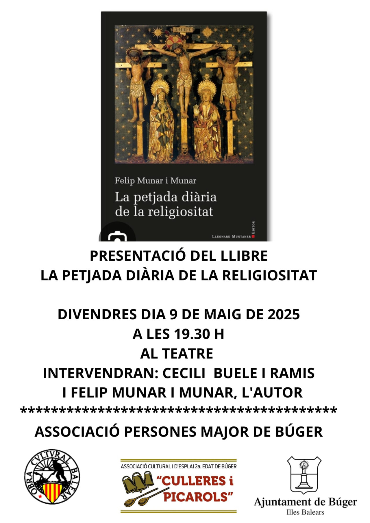 Presentació del llibre "La petjada diària de la religiositat"