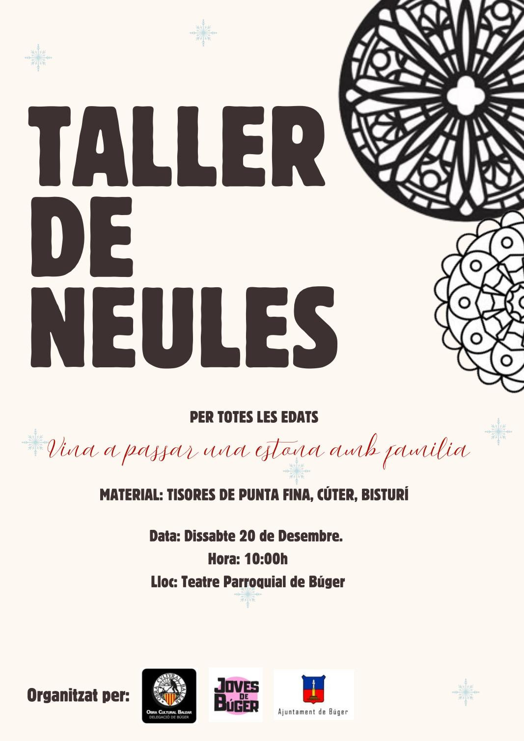 TALLER DE NEULES