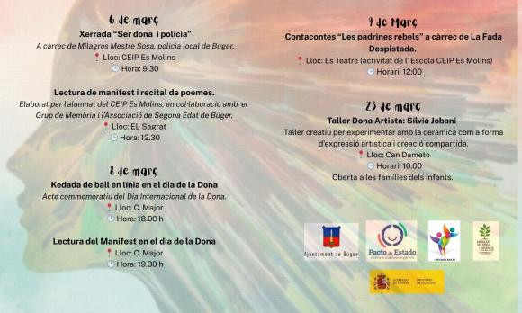 Lectura del manifest en el dia de la Dona