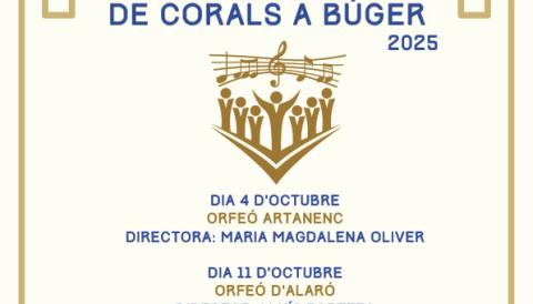 IV FESTIVAL DE CORALS A BÚGER 2025